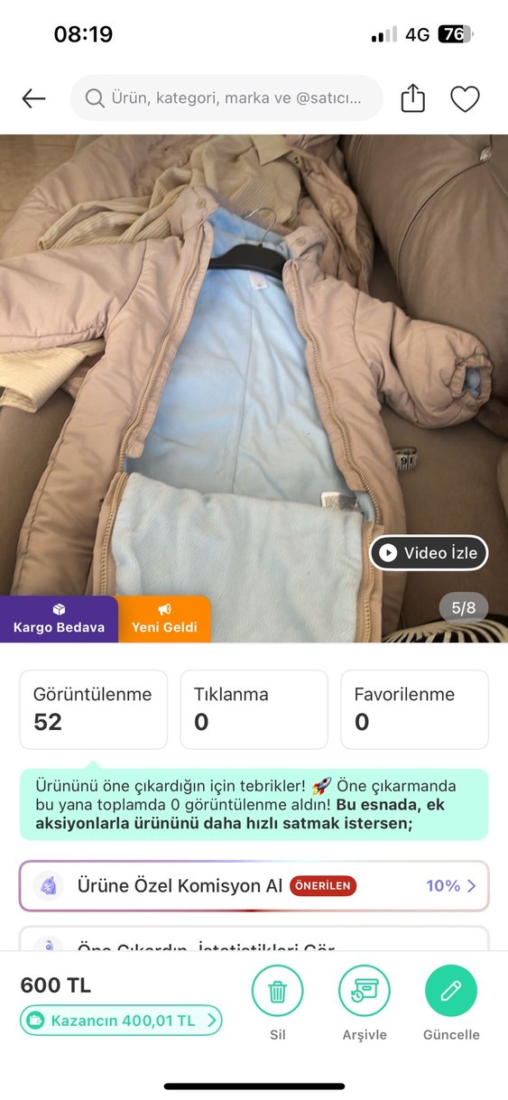 Astronot bebek tulum - Görsel 5