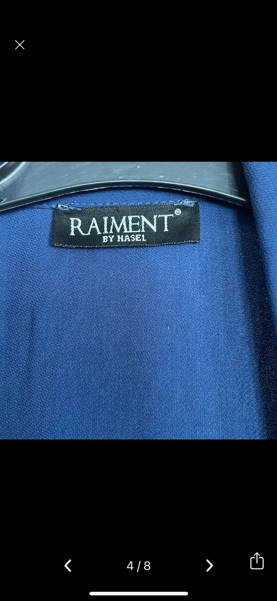 Lacivert Uzun Kollu Kadın  kap - Görsel 5