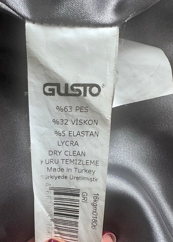 Gri Düğmeli Kadın Kaban - Görsel 5