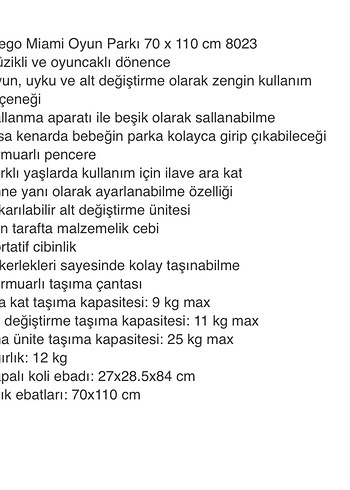  Beden camel Renk Prego Miami Anne Yanı/Oyun Parkı 70 x 110cm 8023