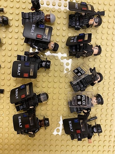 Beden Renk Lego swat asker polis minifigür