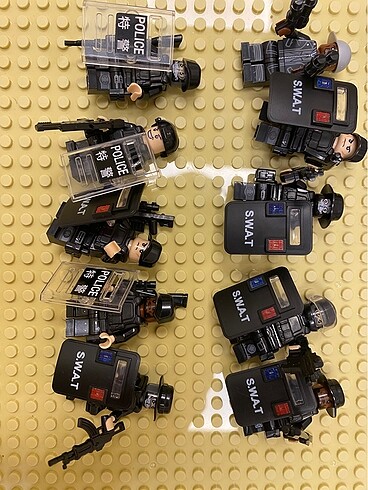Beden Lego swat asker polis minifigür