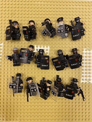 Lego swat asker polis minifigür