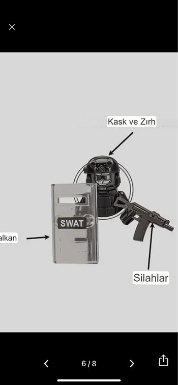 Beden Lego asker swat polis