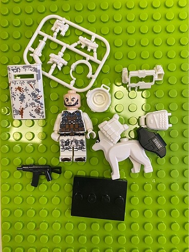 Lego asker polis swat minifigür