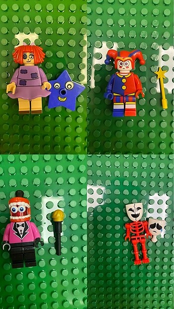 Beden Renk lego digital circus minifigürleri