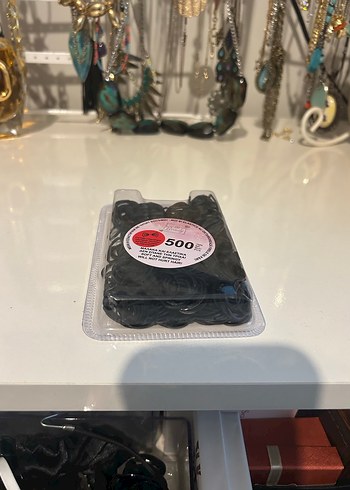 Siyah Elastik Çocuk Saç Tokası 500'lü - Görsel 2