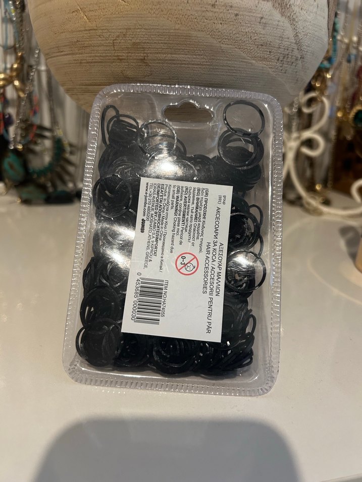 Siyah Elastik Çocuk Saç Tokası 500'lü - Görsel 3