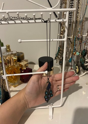 Bohem Tarzı Çok Renkli Zincir Detaylı Kolye - Görsel 2