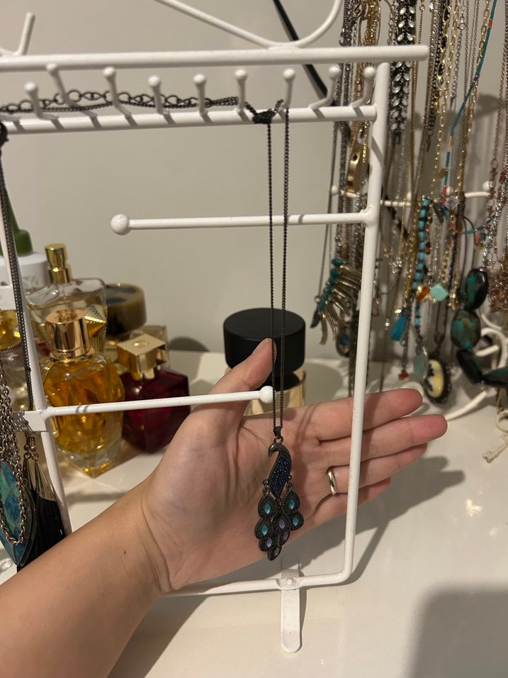 Bohem Tarzı Çok Renkli Zincir Detaylı Kolye - Görsel 2