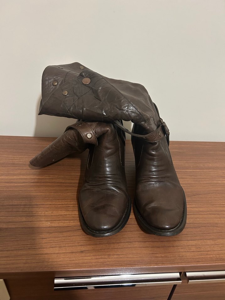 Kahverengi Kadın çizme - Görsel 4