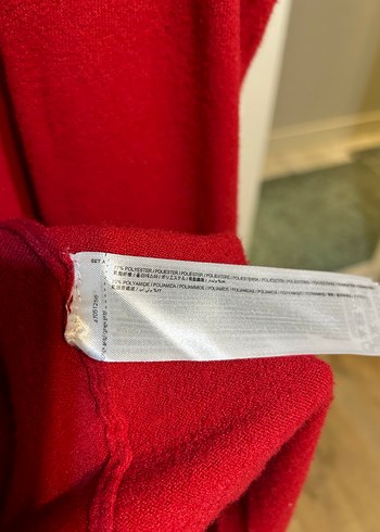 Mango Kırmızı Uzun ve Salaş Kadın Hırka - Görsel 6