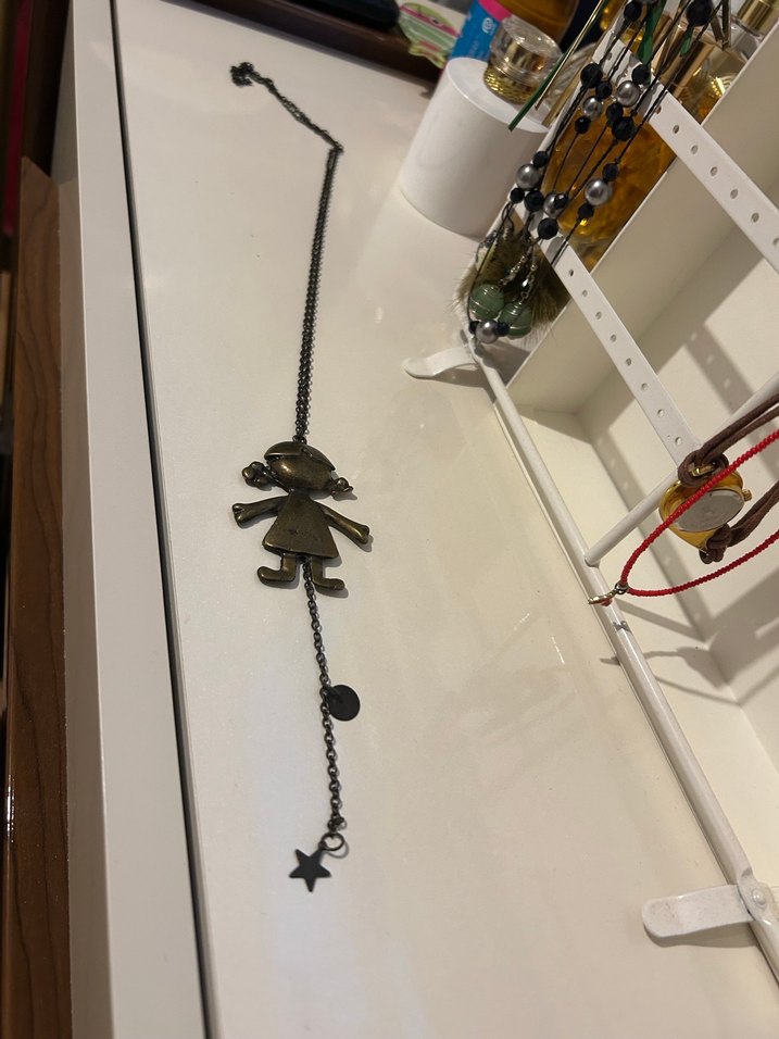 Zincir Detaylı Midi Kolye - Görsel 2