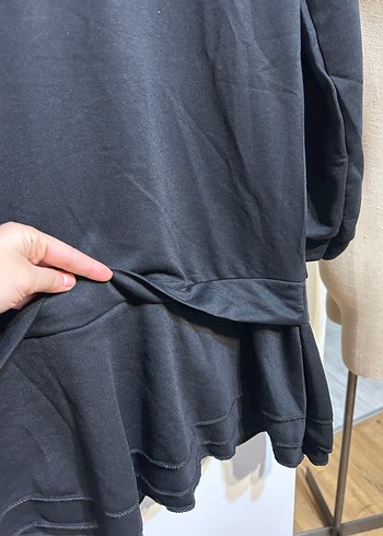 Siyah Uzun Kollu elbise - Görsel 2