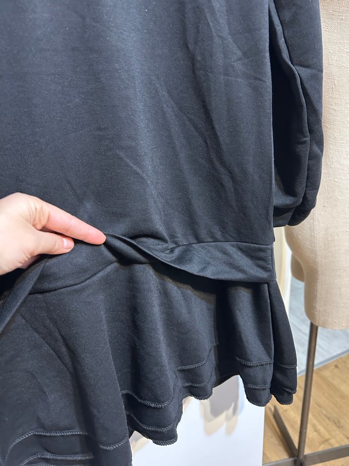 Siyah Uzun Kollu elbise - Görsel 2