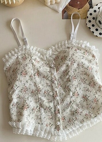 Sheinside Floral Core Üst