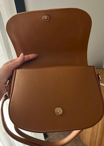 Kahverengi Deri Kadın Çanta - Görsel 2