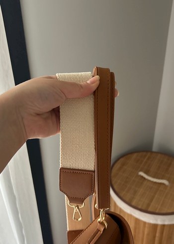 Kahverengi Deri Kadın Çanta - Görsel 4