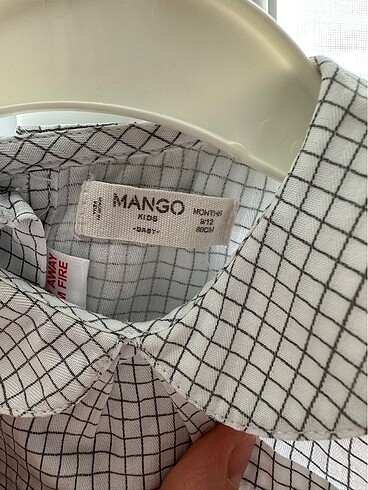 9 Ay Beden beyaz Renk Mango gömlek
