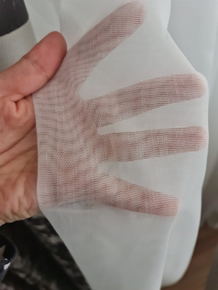 Beyaz sade Tül Perde - Görsel 2