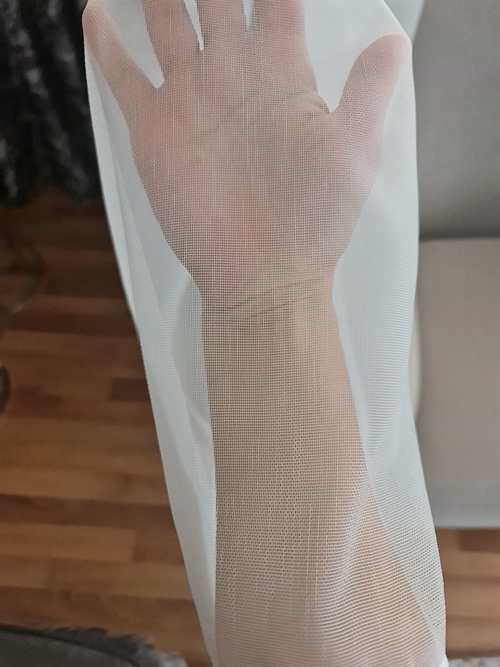 Beyaz sade Tül Perde - Görsel 3