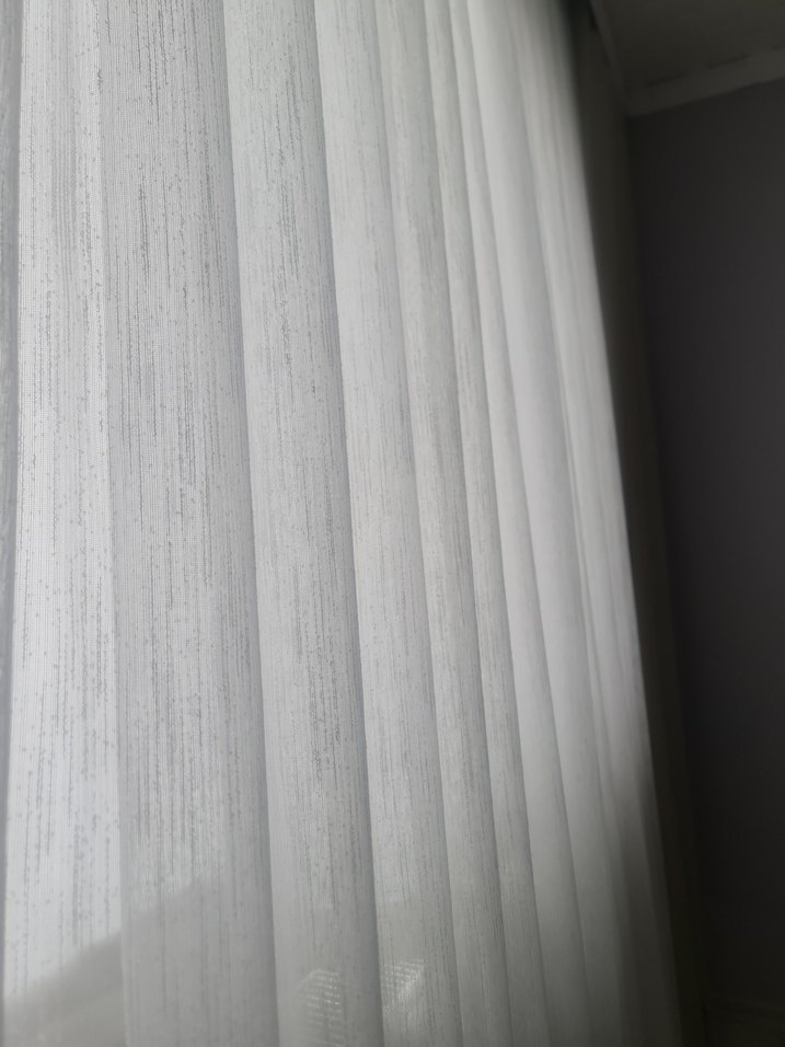 sade düz Tül Perde - Görsel 2