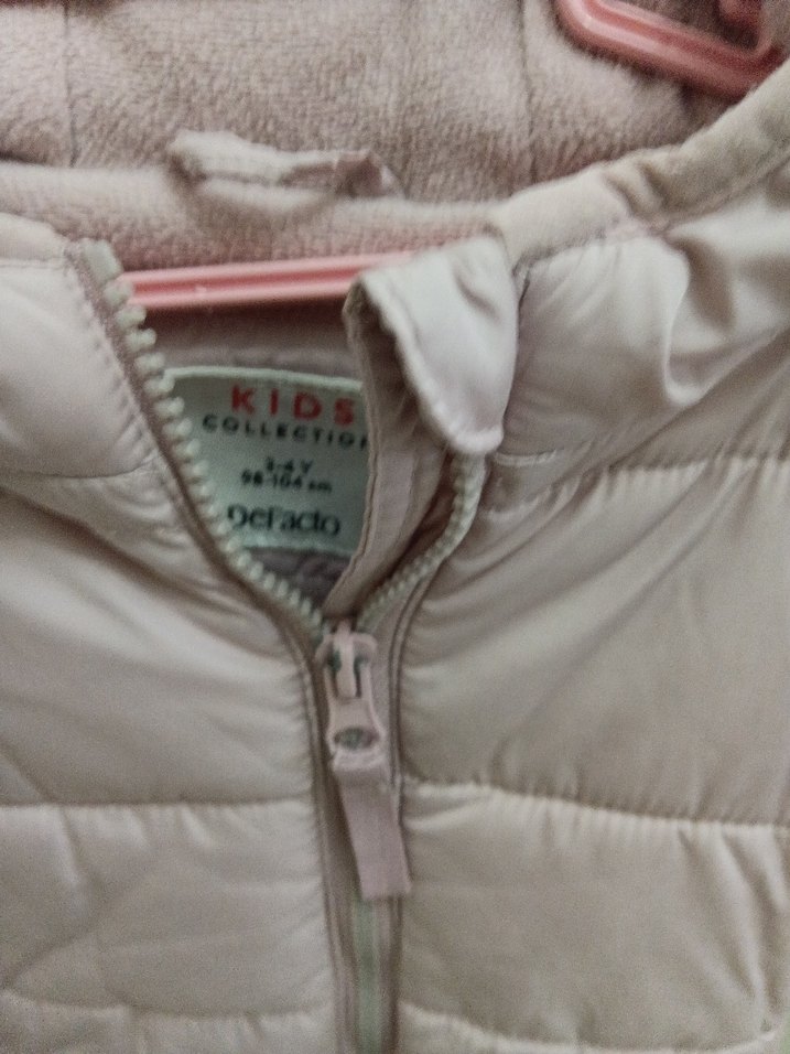 Kız Çocuk Kapüşonlu Pembe Mont - Görsel 2