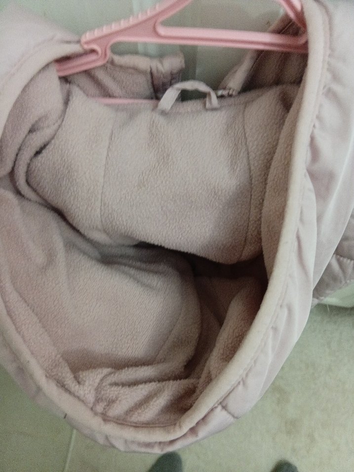 Kız Çocuk Kapüşonlu Pembe Mont - Görsel 4