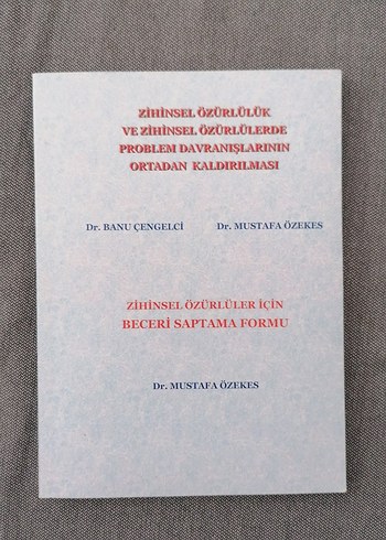 Zihinsel Özürlüler İçin Beceri Saptama Formu Kitap