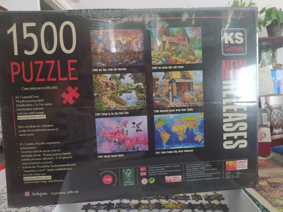 1500 Parçalı Çok Renkli Puzzle - Görsel 2