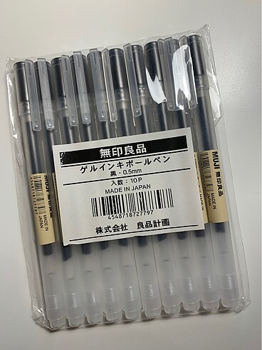 Muji kalem 10 adet
