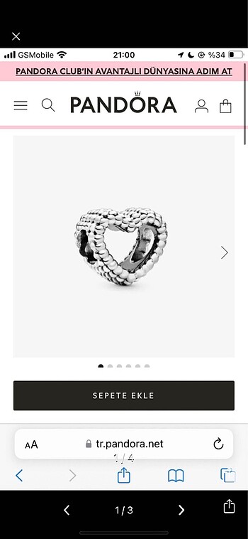 Pandora Kalp Charm