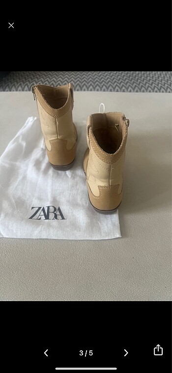 25 Beden Zara çocuk kovboy çizme