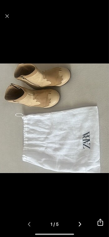 25 Beden camel Renk Zara çocuk kovboy çizme