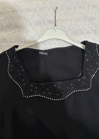 Siyah kısa kol abiye IPEKON50 - Görsel 2