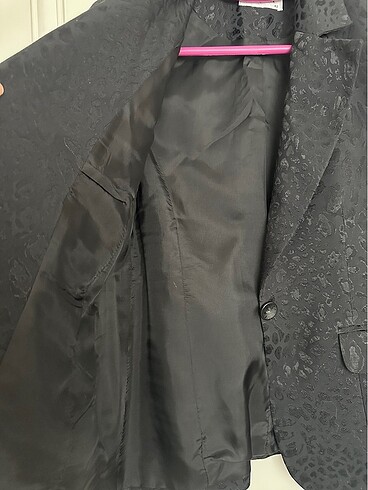 s Beden siyah Renk Desenli Blazer