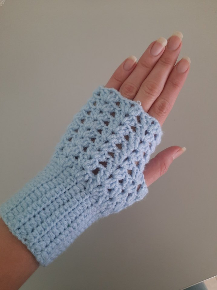 Renkli Örgü Parmaksız Eldivenler - Görsel 5