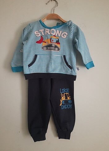 1 Adet Erkek Bebek Takım ve 1 pijama altı
