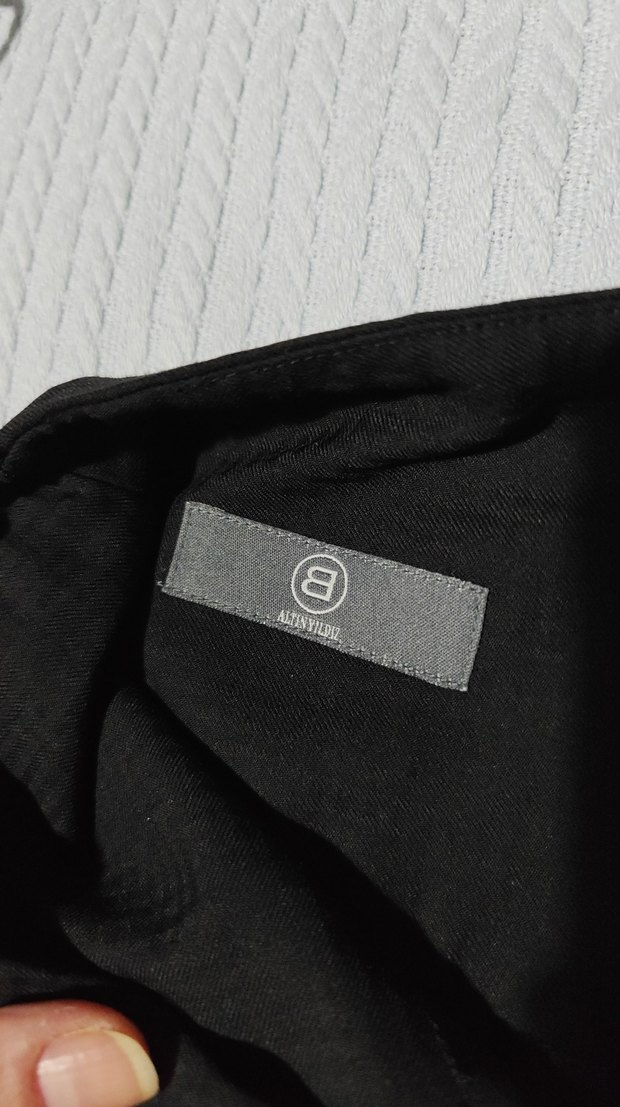 Siyah Midi Kalem Etek - Görsel 3