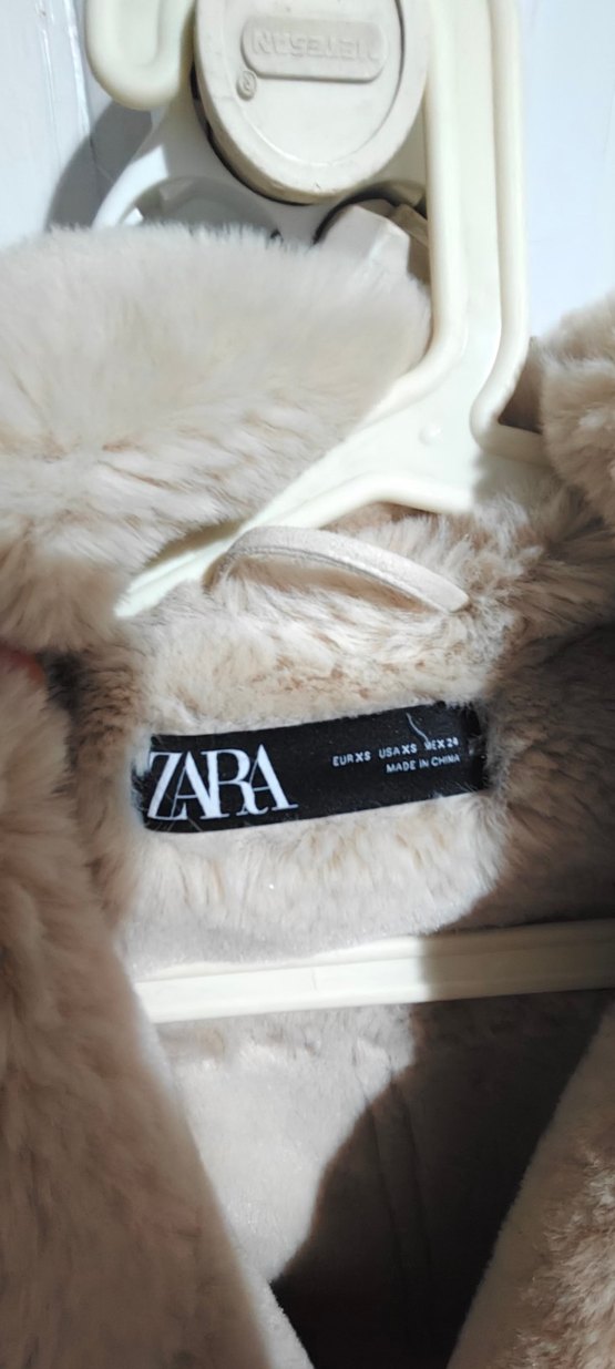 Kürklü Bej Süet Kadın Ceket - Görsel 3