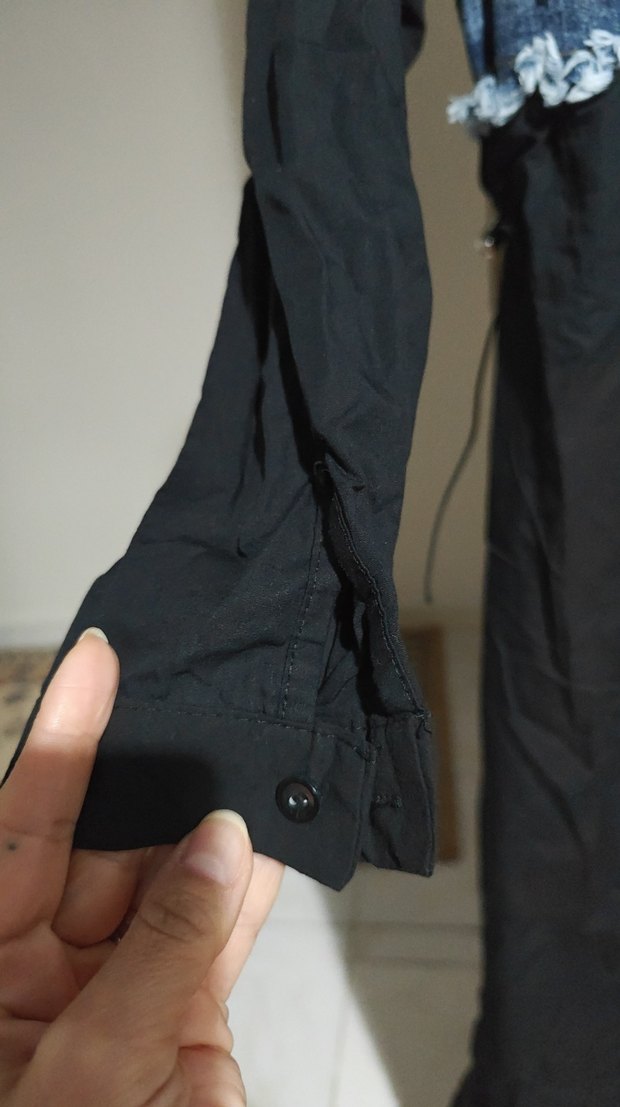 Düğmeli Uzun Kesim Kadın Kot Elbise.. Marka temsilidir. - Görsel 4