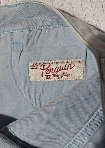 Düğmeli Mavi Denim Mini Etek - Görsel 4