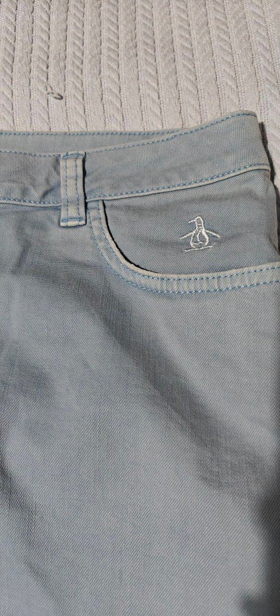 Düğmeli Mavi Denim Mini Etek - Görsel 2