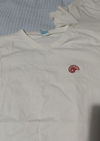 BayanBeyaz Kısa Kollu Pamuklu Tişört 2 tanenin fiyatıdır - Görsel 2