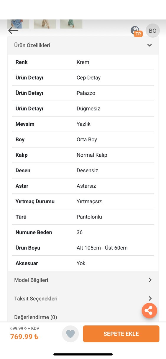 Kadın Keten Kemerli Beyaz Uzun Takım - Görsel 5