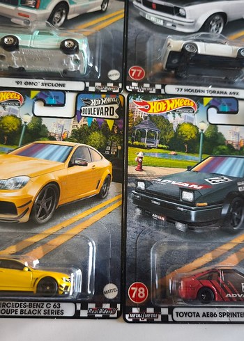  Beden 4 adet hotwheels premium