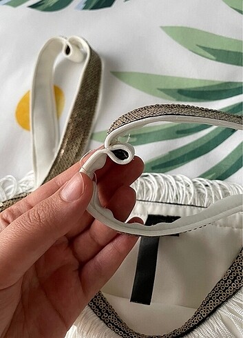 Beyaz after party elbisesi - Görsel 6