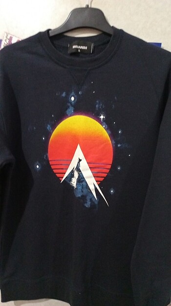 Sweattshirt L beden koyu lacivert 