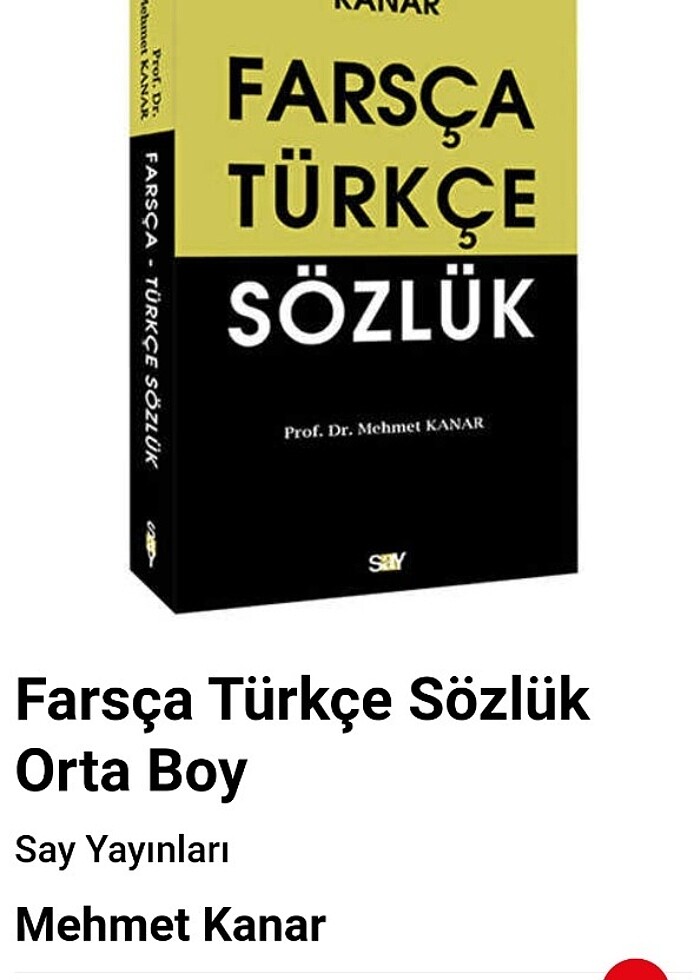 #mehmet #kanar #farsça #türkçe #sözlük - Görsel 3