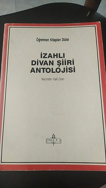 Necmettin Halil onan izahlı divan şiiri antolojisi